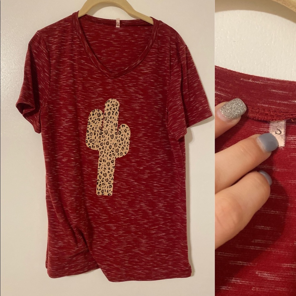Leopard Cactus Graphic Tee
